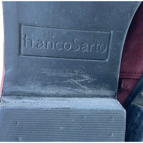 Franco Sarto Brandy/DkBurgundy Chelsea Boot - Women's 8 1/2 Wide - Picture 11 of 13